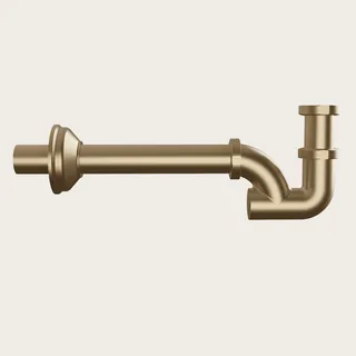 Сифон, Gessi, Technical Accessories, трубный, 1 1/4", цвет-Warm Bronze Brushed PVD