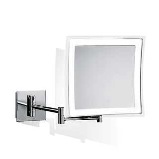 Косметическое зеркало, Decor Walther, BS 84 TOUCH, с подсветкой, без кабеля, на батарейках, цвет-хром