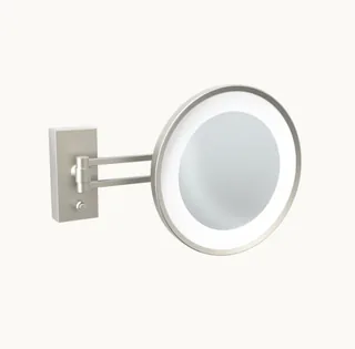 Косметическое зеркало, Decor Walther, BS 36, с подсветкой, цвет-никель сатинированный
