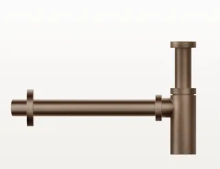 Сифон, Gessi, Technical Accessories, для раковины, округлый, 1 1/4", цвет-Copper Brushed PVD