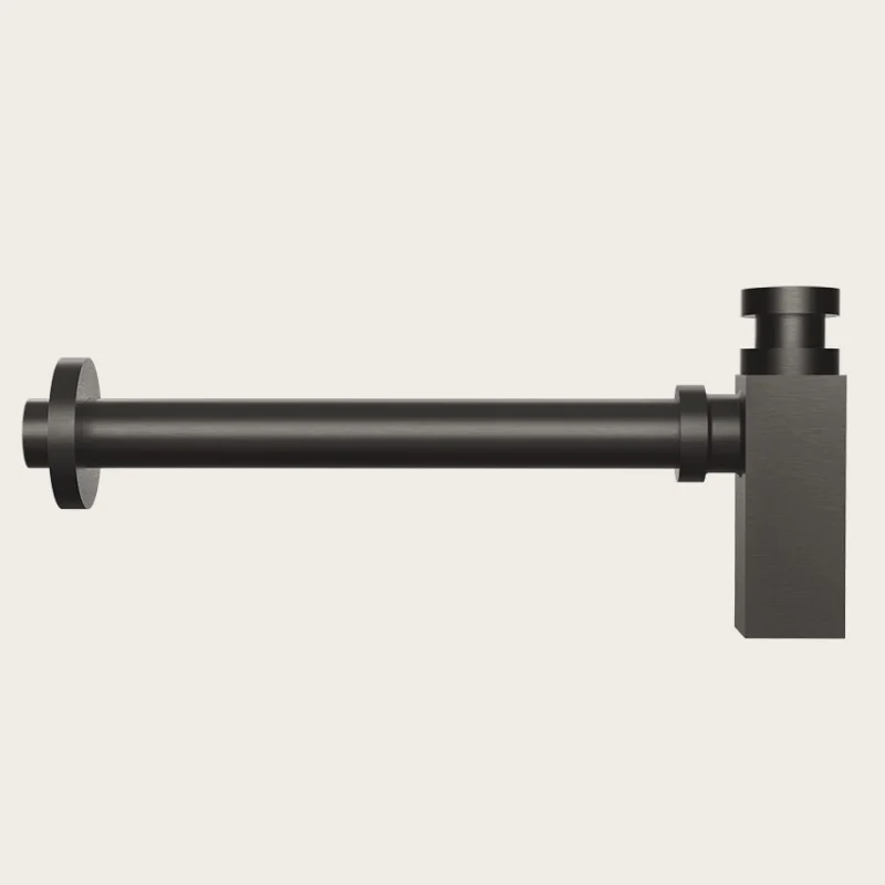 Сифон, Gessi, Technical Accessories, бутылочный, 1 1/4", цвет-Black Metal Brushed PVD
