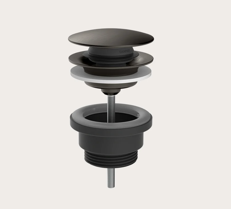 Донный клапан, Gessi, Technical Accessories, для раковин, 1 1/4", цвет-Black Metal Brushed PVD