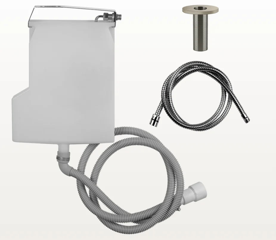 Система сбора воды, Gessi, для ручного душа, цвет-Finox Brushed Nickel