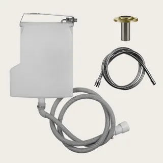 Система сбора воды, Gessi, Inciso, для ручного душа, цвет-Brushed Brass PVD