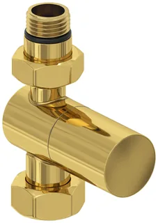 Вентиль, Сунержа, G 1/2" НР х G 3/4" НГ, прямой, цилиндр, цвет-золото