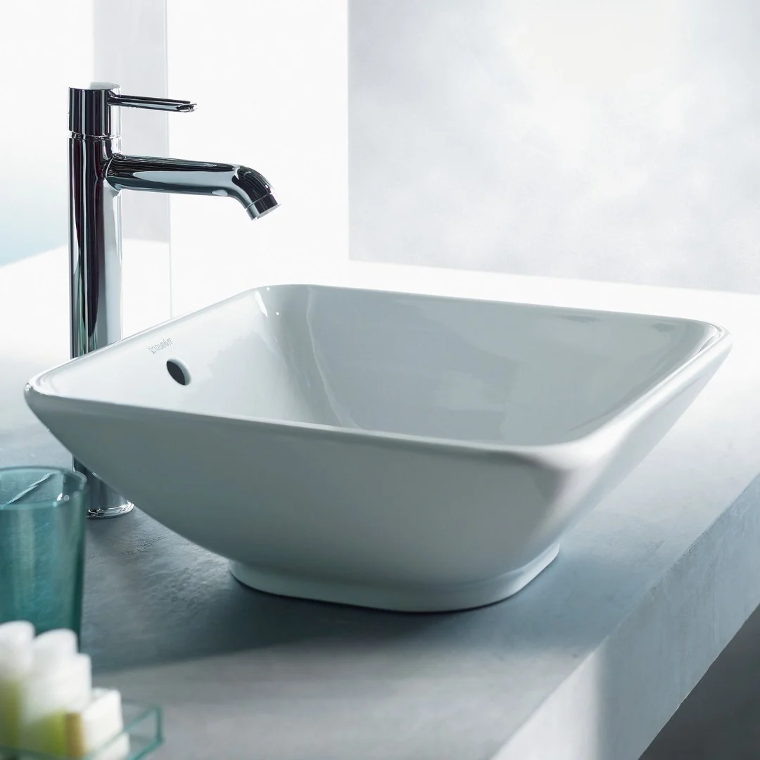 Раковина, Duravit, ME by Starck, шгв 420*420*165, отверстия для смесителя-отсутствуют, цвет-белый