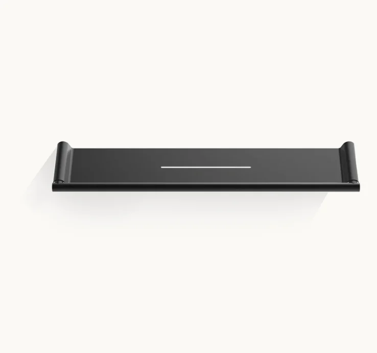 Полка, Decor Walther, MIKADO, ABL40, шгв 400*82*18, цвет-черный матовый