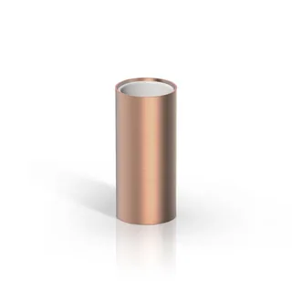 Стакан, Decor Walther, MIKADO, MK SMB, шгв 55*55*125, цвет снаружи/внутри-Copper Matt PVD/белый