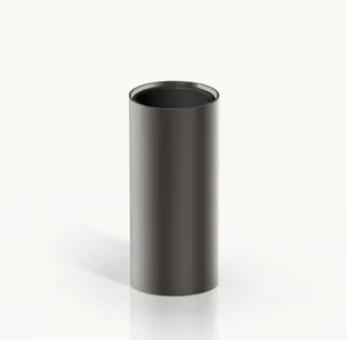 Стакан, Decor Walther, MIKADO, шгв 55*55*125, цвет-Dark Metal Matt PVD/черный