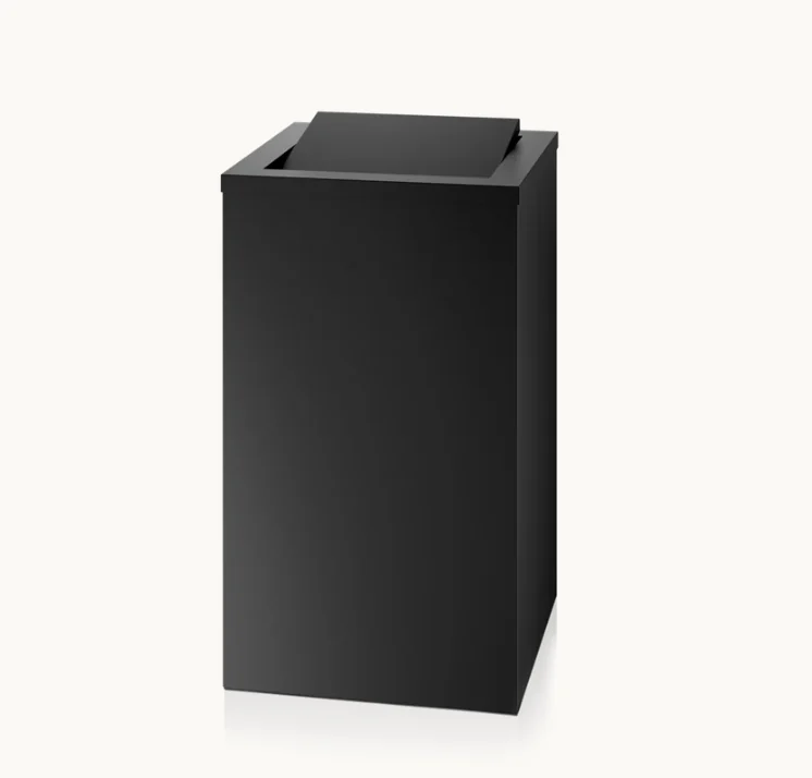 Корзина для белья, Decor Walther, DW, шгв 320*320*580, цвет-черный матовый