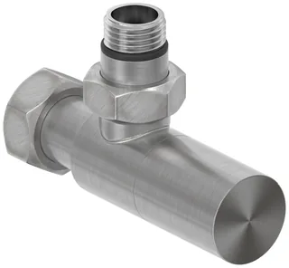Вентиль, Сунержа, G 1/2" НР х G 3/4" НГ, угловой, цилиндр, цвет-сатин