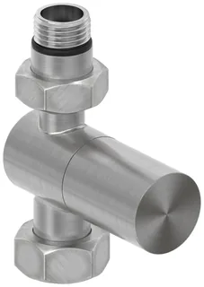 Вентиль, Сунержа, G 1/2" НР х G 3/4" НГ, прямой, цилиндр, цвет-сатин