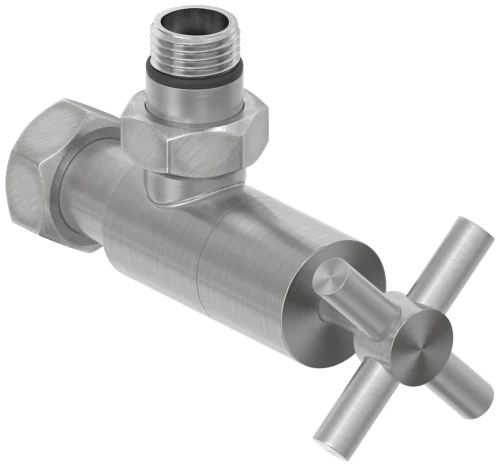 Вентиль, Сунержа, G 1/2" НР х G 3/4" НГ, угловой, крест, цвет-сатин