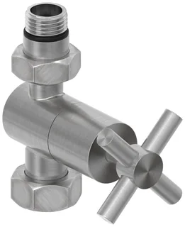Вентиль, Сунержа, G 1/2" НР х G 3/4" НГ, прямой, крест, цвет-сатин — иконка