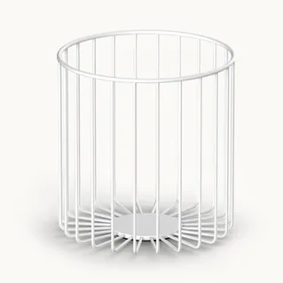 Корзина, Decor Walther, DW, шгв 240*240*260, цвет-белый матовый
