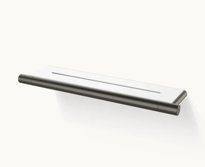Полка, Decor Walther, Bar, DA, шгв 350*90*20, цвет-Dark Metal Matt/белый