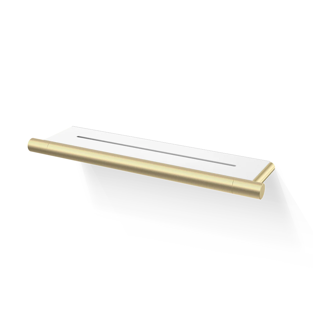 Полка, Decor Walther, Bar, DA, шгв 350*90*20, цвет-золото матовое/белый