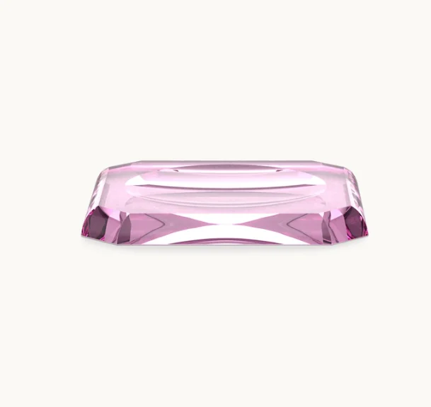 Лоток для расчески, Decor Walther, Kristall, шгв 130*230*25, цвет-розовый