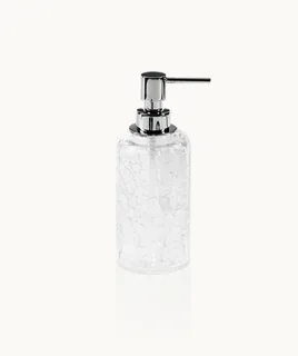 Дозатор для жидкого мыла, Decor Walther, CRACK, шгв 70*70*185, цвет дозатора-хром — иконка