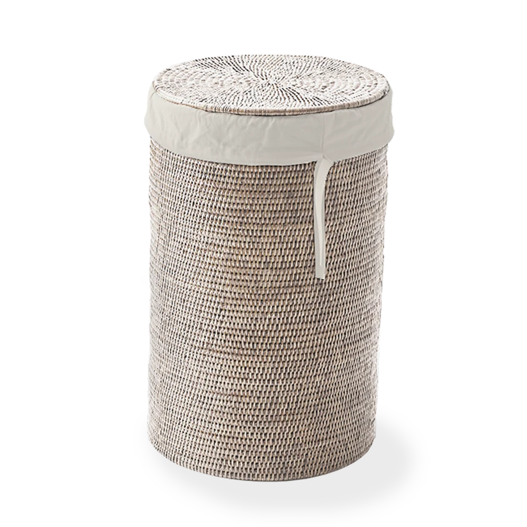 Корзина для белья, Decor Walther, BASKET, WB SMALL, шгв 340*340*550, цвет-ротанг светлый (Rattan hell)