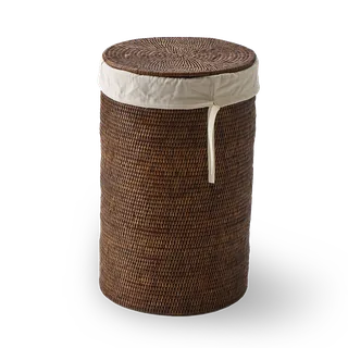 Корзина для белья, Decor Walther, BASKET, WB SMALL, шгв 340*340*550, цвет-ротанг темный (Rattan dunkel)