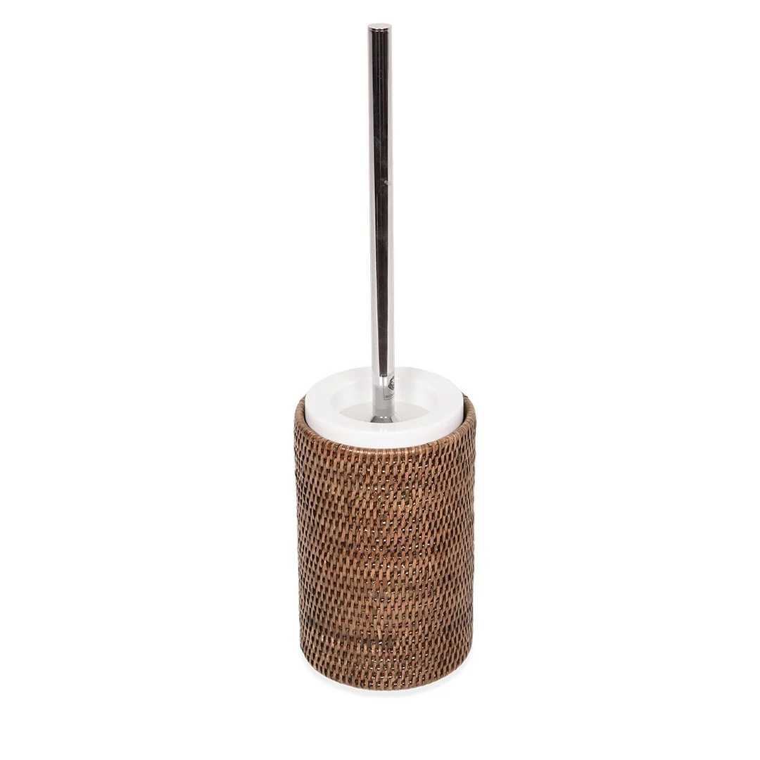 Ёршик, Decor Walther, BASKET, шгв 130*130*470, цвет колбы-белый/темный ротанг, цвет-ротанг темный (Rattan dunkel)
