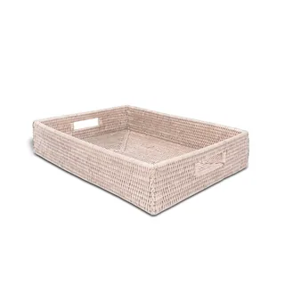 Поднос, Decor Walther, BASKET, шгв 450*340*100, цвет-ротанг светлый