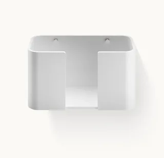 Держатель бумажных полотенец, Decor Walther, Stone, WPTB, ш 270, цвет-белый матовый/матовая нержавеющая сталь — иконка