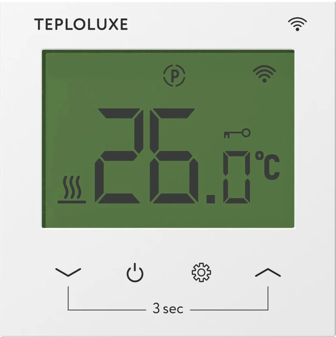 Терморегулятор, Теплолюкс, Pontus WiFi, электронный, цвет-белый