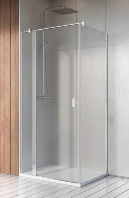 Дверь, Radaway, Nes KDJ II, шв 1000*2000, петли-справа, хром, цвет стекла-прозрачный, Easy Clean