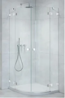 Дверь, Radaway, Essenza Pro, шв 1000*2000, петли-слева, хром, цвет стекла-прозрачный, Easy Clean