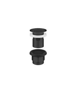 Донный клапан, Dornbracht, Series–various, для раковин, 1 1/4", цвет-черный матовый