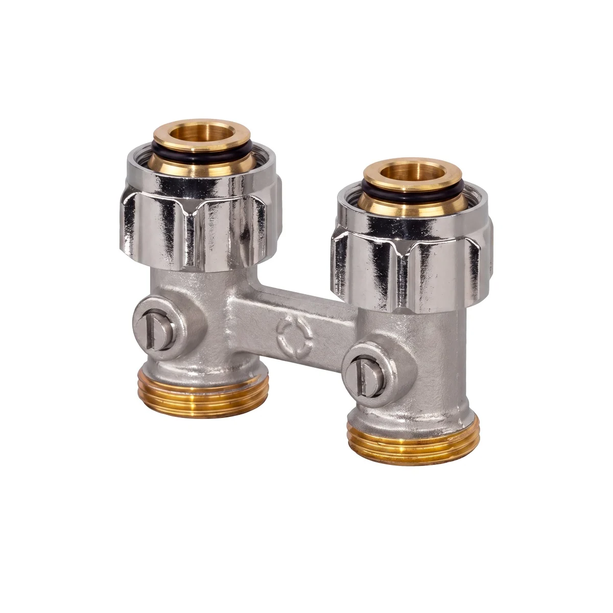 Узел, Multiflex R ZB, прямой H-образный, 3/4", 3/4", Н ЕК-НГ ЕК, никелированный