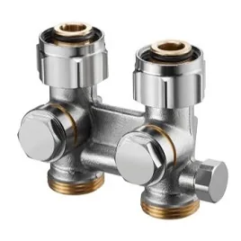 Узел Multiflex F, 3/4" HГ x 3/4" HP, запорно-присоединительный