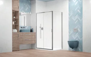Боковая стенка, Radaway, Alienta DWJ+S, шв 900*1900, хром, цвет стекла-прозрачный, Easy Clean