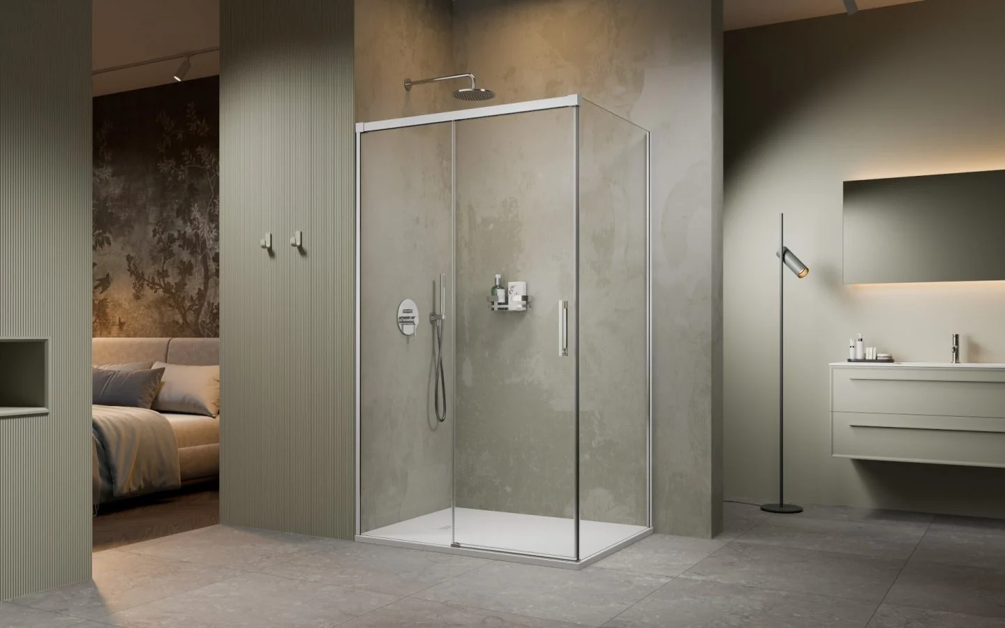 Боковая стенка, Radaway, Idea 8, шв 700*2005, цвет стекла-прозрачный, Easy Clean