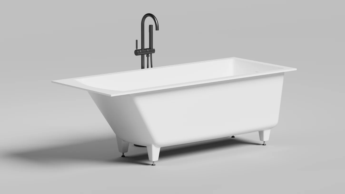 Ванна, Salini, Cascata Kit, шгв 1695*697*610/630, цвет-белый матовый