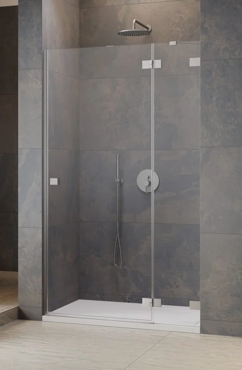 Боковая стенка, Radaway, шв 340*2000, brushed nickel, цвет стекла-прозрачный, Easy Clean