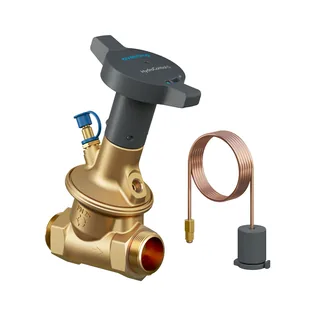 Регулятор перепада давления, Oventrop, Hydrocontrol D, DN-32, 1 1/4", 1 1/4", НН, PN-25, 50-300 мбар, латунь EZB