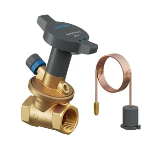 Регулятор перепада давления, Oventrop, Hydrocontrol D, DN-20, 3/4", 3/4", ВВ, PN-25, 250-700 мбар, латунь EZB
