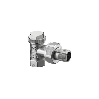 Вентиль, Combi 3, угловой, DN-15, 1/2", ВН, никелированный, НГ со штуцером