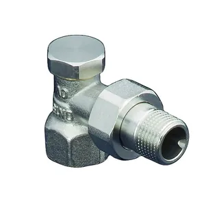 Вентиль, Combi 2, угловой, DN-20, 3/4", ВН, никелированный, НГ со штуцером