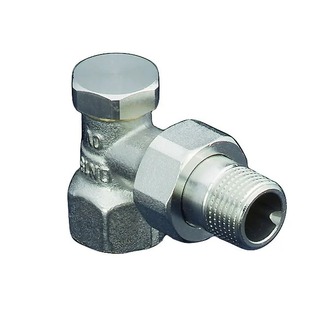 Вентиль, Combi 2, угловой, DN-20, 3/4", ВН, никелированный, НГ со штуцером