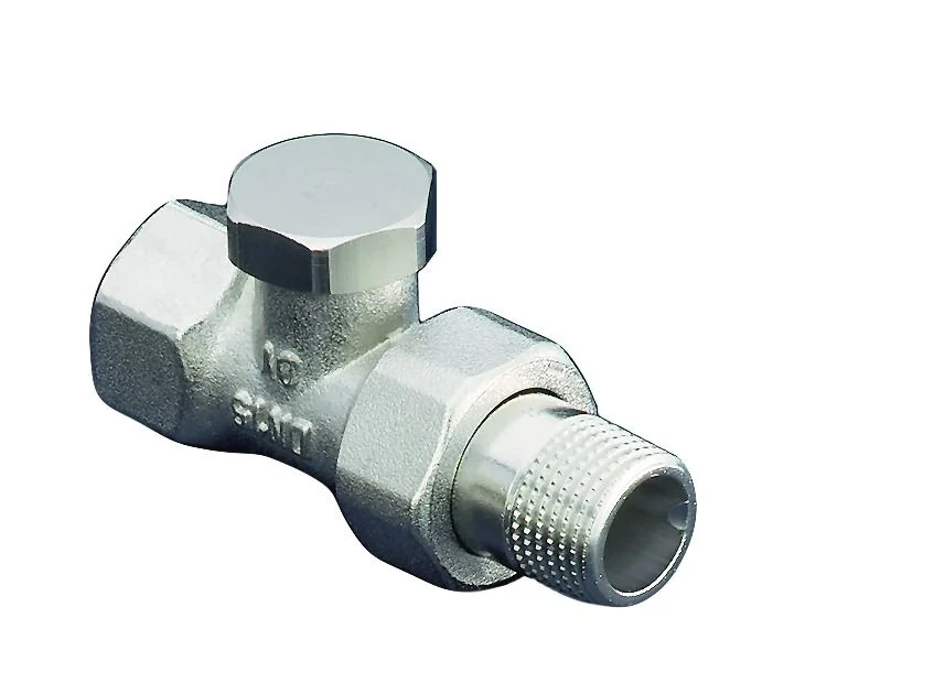 Вентиль, Combi 2, проходной, DN-15, 1/2", ВН, никелированный, НГ со штуцером