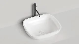 Раковина, Salini, Gloria 08, шгв 495*445*150, отверстия для смесителя-отсутствуют, цвет-белый — иконка