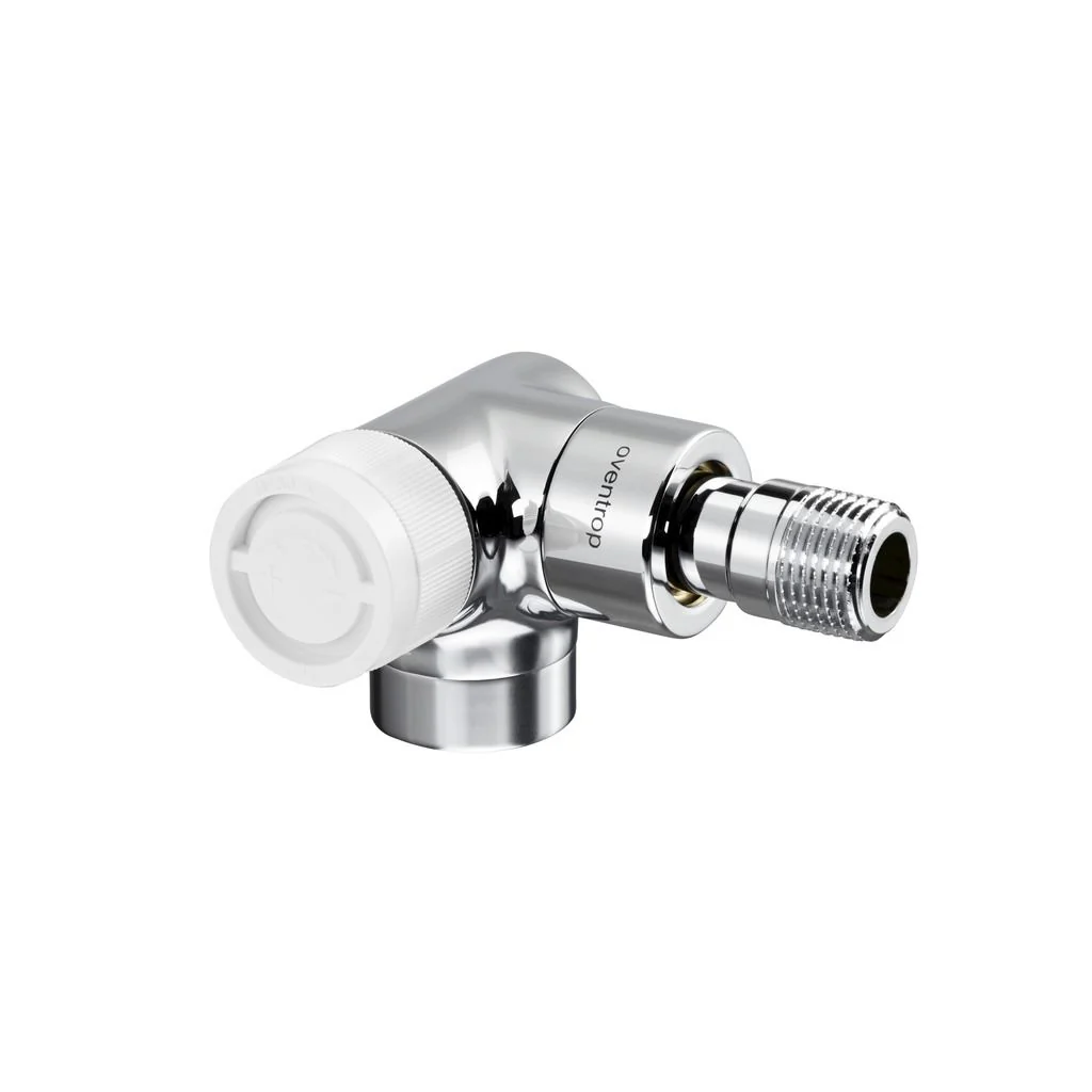 Вентиль, серия E, угловой трехосевой, DN-15, 1/2", 1/2", ВН, хромированный, левое подключение