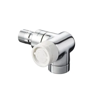 Вентиль, серия E, угловой трехосевой, DN-15, 1/2", 1/2", ВН, хромированный, правое подключение
