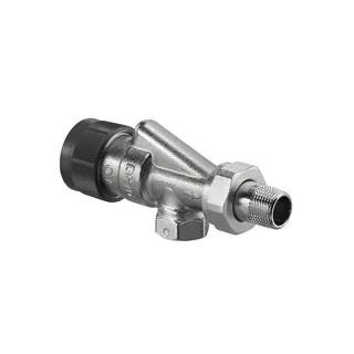 Вентиль, серия A, осевой, DN-15, 1/2", ВН, никелированный