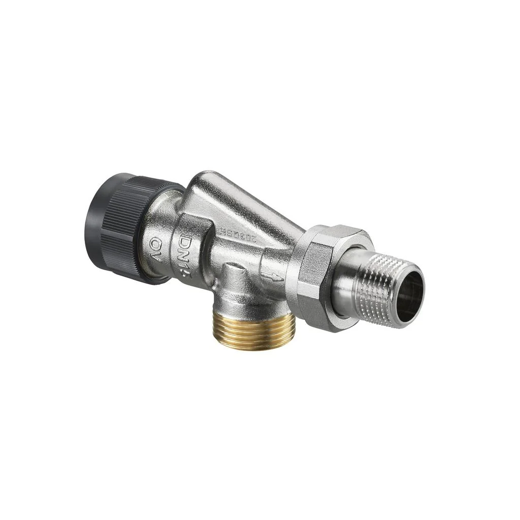 Вентиль, серия A, осевой, DN-15, 3/4", 1/2", Н ЕК-Н, никелированный