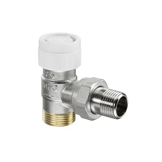 Вентиль, серия AV9, угловой, DN-15, 3/4", 1/2", Н ЕК-Н, никелированный